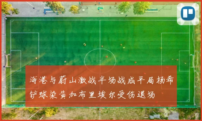 海港与蔚山激战半场战成平局杨希铲球染黄加布里埃尔受伤退场
